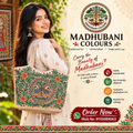 Handcrafted Madhubani Tote Bag with Mithila art design